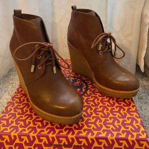 Tory Burch wedge ankle boots
